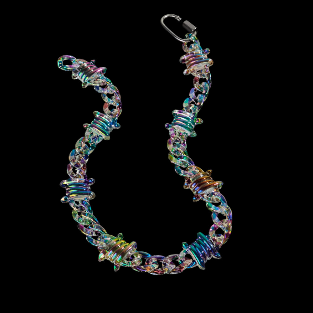 ICEVAULT | Acrylic Transparent Big Jesus Christ Cross Pendant Necklace for Men/Woman