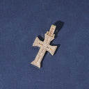 ICEVAULT | BAGUETTE CROSS PENDANT - GOLD PVD PLATED