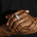 ICEVAULT | MOISSANITE LAYERED DIAMOND RING - 925 SILVER VVS1