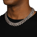 ICEVAULT | 20MM DIAMOND PRONG LINK CHAIN & BRACELET SET