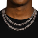 ICEVAULT | 10MM DIAMOND PRONG LINK CHAIN & BRACELET SET