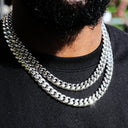 ICEVAULT | 18MM SILVER CUBAN LINK CHAIN