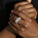 ICEVAULT | MOISSANITE PRONG RING  - 925 SILVER VVS1