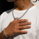 ICEVAULT | 10MM CLUSTERED TENNIS CHAIN & BRACELET SET