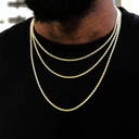ICEVAULT | 5 MM Rope Chain Vermeil Gold Stainless Steel Material Hip Hop Jewelry for Men/Women