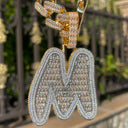 ICEVAULT | CUSTOM INITIAL BAGUETTE - LETTER PENDANT
