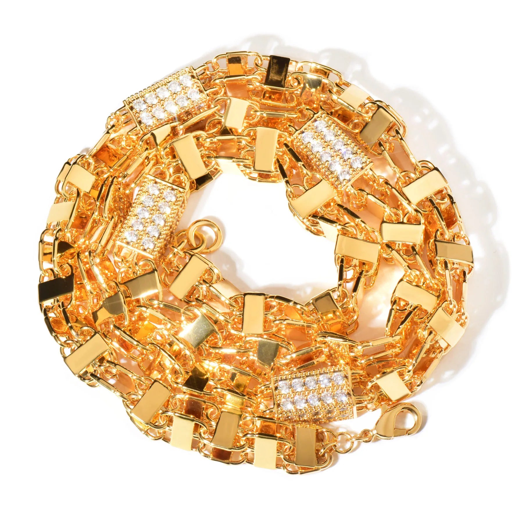 ICEVAULT |5X PVD Gold-Plated Kingsley Cuban Link Chain – Iced Out 5A+ CZ Stones