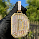 ICEVAULT | CUSTOM BAGUETTE INITIAL PENDANT