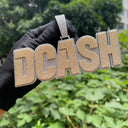 ICEVAULT | CUSTOM TWO TONE - ROUND DIAMOND CUT SOLID BASE PENDANT