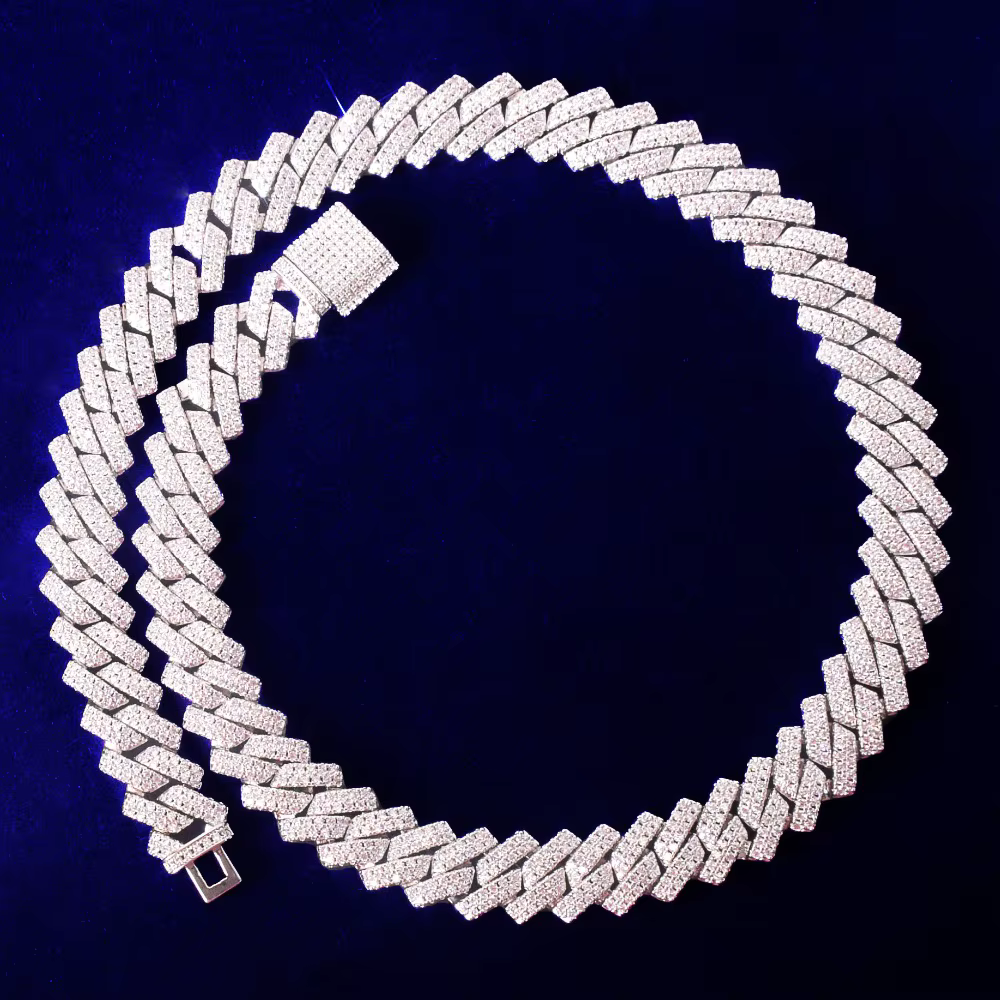 ICEVAULT | Iced-Out Cuban Link Chain 5A+ CZ Diamond Prong Set Necklace