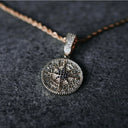 ICEVAULT | ICED COMPASS PENDANT - GOLD PVD PLATED